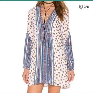 Free People - Boho Lace-up dress